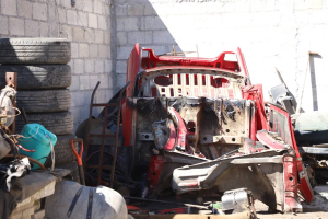 En operativo, SSPH desmantela predio con autopartes robadas