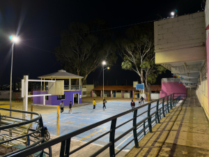 Servicios P&uacute;blicos de Pachuca ilumina espacios de esparcimiento en San Bartolo y Parque de Poblamiento