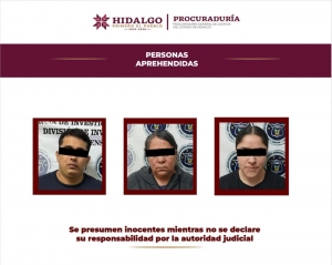 PGJEH detiene a integrantes de c&eacute;lula delictiva originaria de la Ciudad de M&eacute;xico
