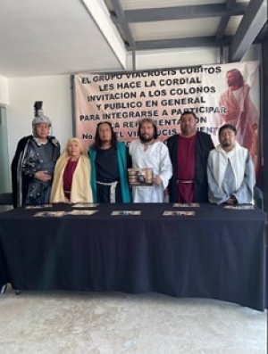 Prepara cubitos edición anual del viacrucis viviente