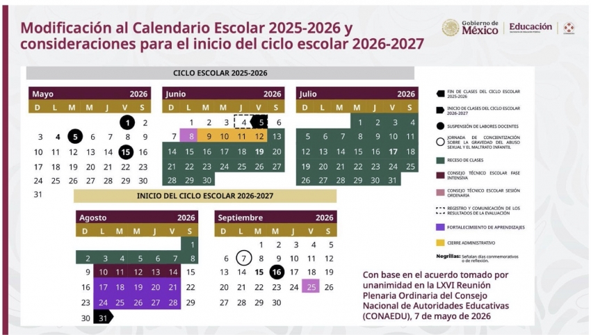 Adelantan cierre del ciclo escolar