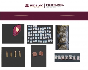 Cateo en Pachuca deja dos detenidos y asegura drogas y armas