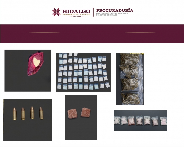 Cateo en Pachuca deja dos detenidos y asegura drogas y armas