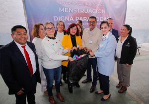 &nbsp;Entrega SEPH donativos del Proyecto Menstruaci&oacute;n Digna