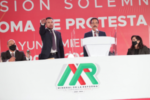 Israel Felix Soto, toma posesi&oacute;n como presidente municipal de Mineral de la Reforma.