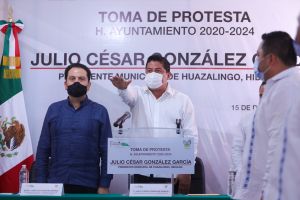 JULIO GONZ&Aacute;LEZ, NUEVO ALCALDE EN HUAZALINGO, HIDALGO.