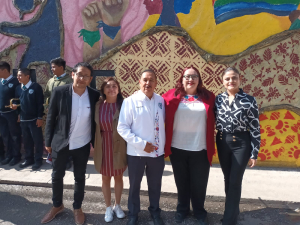 Inauguran primer mural sobre derechos humanos en Hidalgo