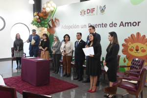 Diputadas y diputados fungen como testigos de adopciones